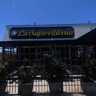 the front of the restaurant