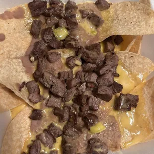 My husband asked for no beans on his nacho.....