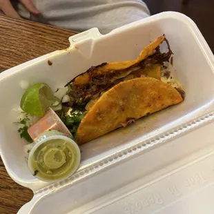 Steak taco