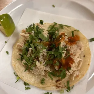 Chicken taco