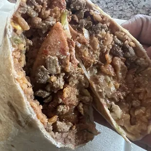 Three 3 Amigos Burrito