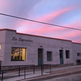 The outside of the building