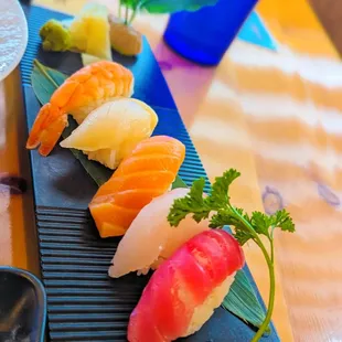 a variety of sushi