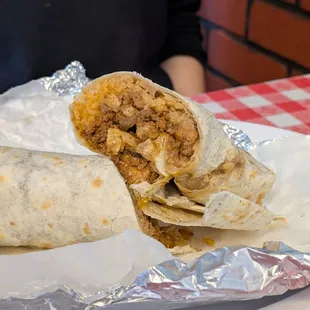 Al pastor burrito
