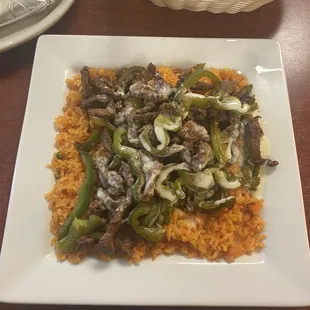 ACP Steak and green pepper