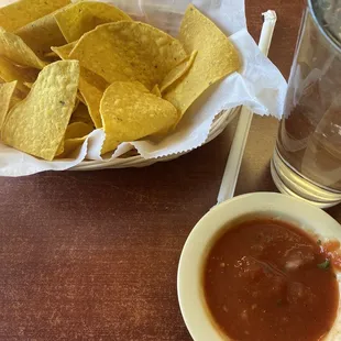 Free fresh chips and salsa