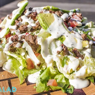 Our Street Side Salad is one for the books. Both refreshing &amp; filling, its sure to curb your hunger on one of your "diet days".