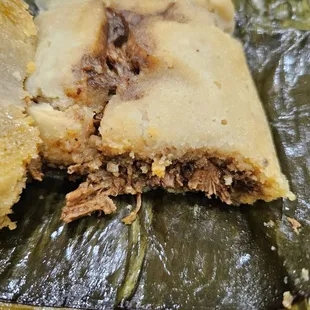 Inside the Mole Con Pollo Tamale ($4.99). I recommend it!  7/9/2024