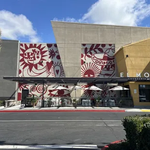 Wonderful wall art on the building's outside.