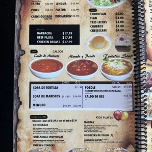 ramen and noodles, menu