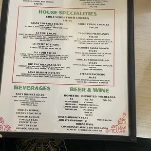 We had the chicken corn taquitos and the Kip enchiladas.