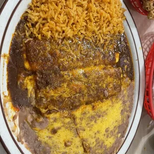 Cheese enchiladas