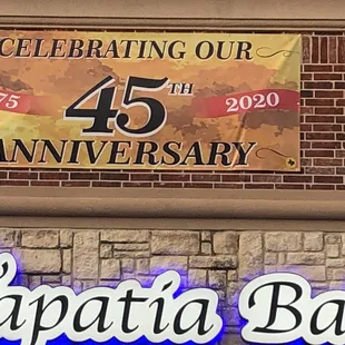 45 years strong! Thanks to our customers!