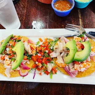 Tostadas de Ceviche