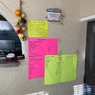 Small sampling of the menu.