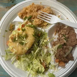 rice was hard Gordita was not even cook all the way