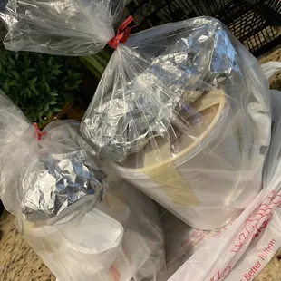 Menudo properly packed for take out