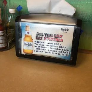 All you can eat specials!