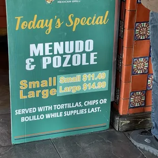 Today&apos;s special 7/6/2024 Saturday