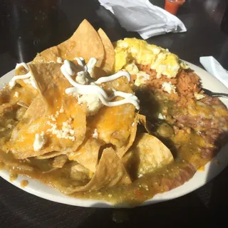 Chilaquiles and Eggs
