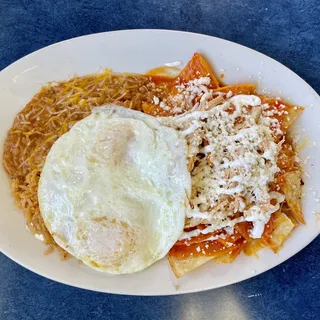 Chilaquiles and Eggs