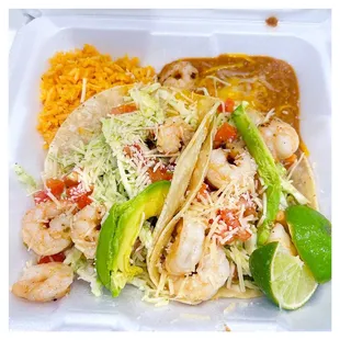 shrimp tacos combo