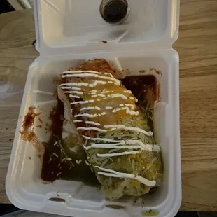Chile relleno burrito