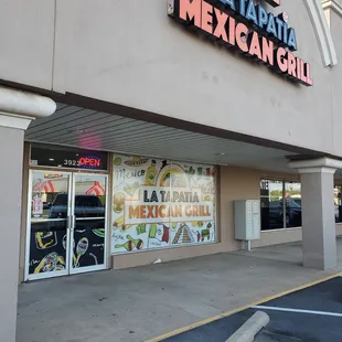 outside