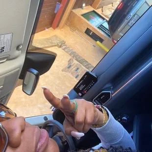 a woman using her cell phone