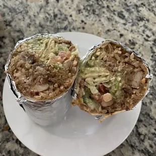 Double chicharron burrito! So good!!