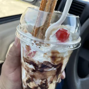 Churro Sundae Ice Cream