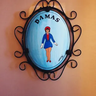 Ladies Room Door