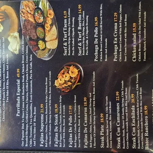 Menu as of 7/25/24