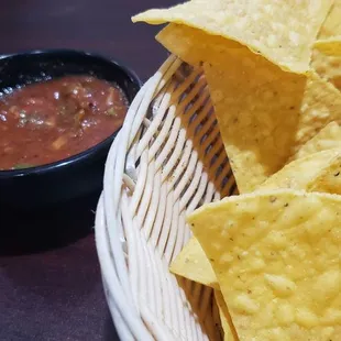 Chips &amp; Salsa. Salsa has a great Spice to it! It&apos;s rare that we find salsa around with good heat! Highly suggest!