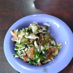 a plate of salad