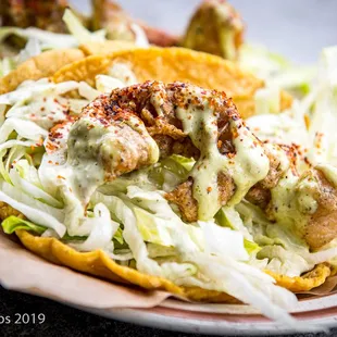 Tacos Beer Battered Shrimp