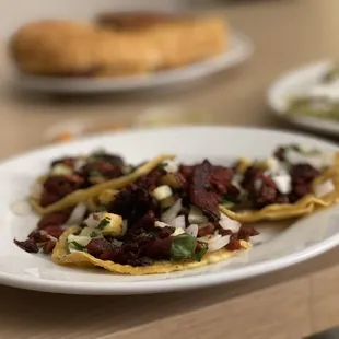 a plate of food on a table