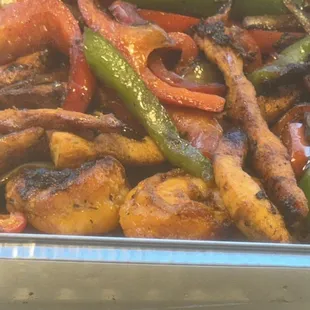 Chicken and Shrimp Fajitas