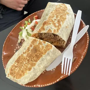 Burrito supreme de asada