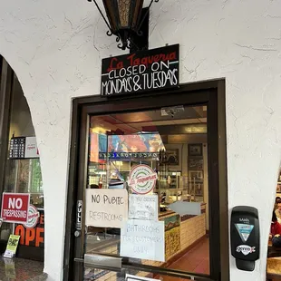 Closed Monday/Tuesday