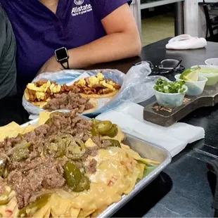 Nachos and tacos