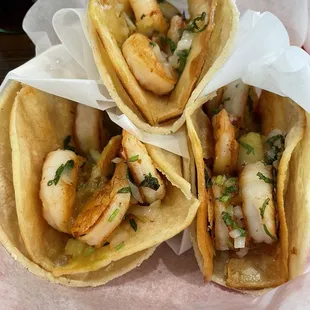 These shrimp tacos have me coming back on the regular. These are perfection for your mouth and hands,  enjoy!