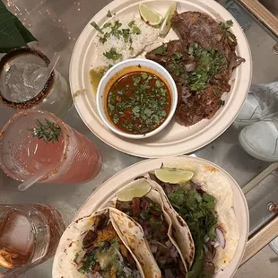 Birria taco plate