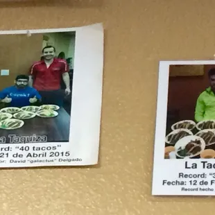 They have a running competition as to who can eat the most tacos in 10 minutes. The record so far is 40!