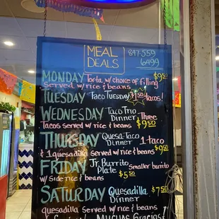 La Taquiza meal deals!