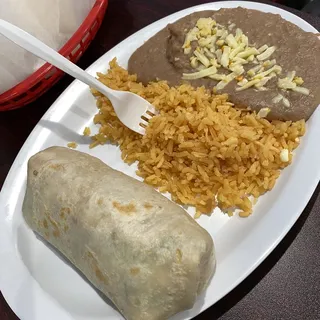 Friday Jr. Burrito Plate