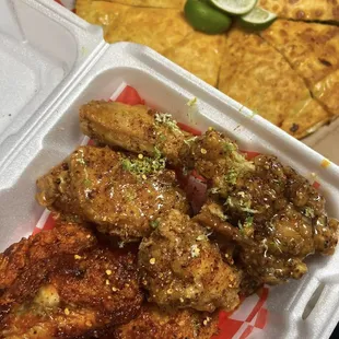 birria pizza and wings