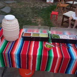 Condiment table