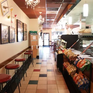 the interior of a restaurant