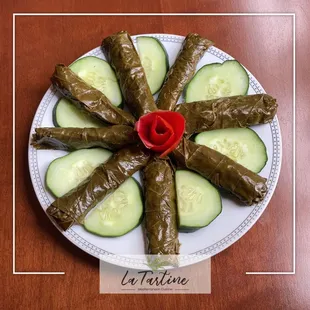 La Tartine - vegetarian grape leaves